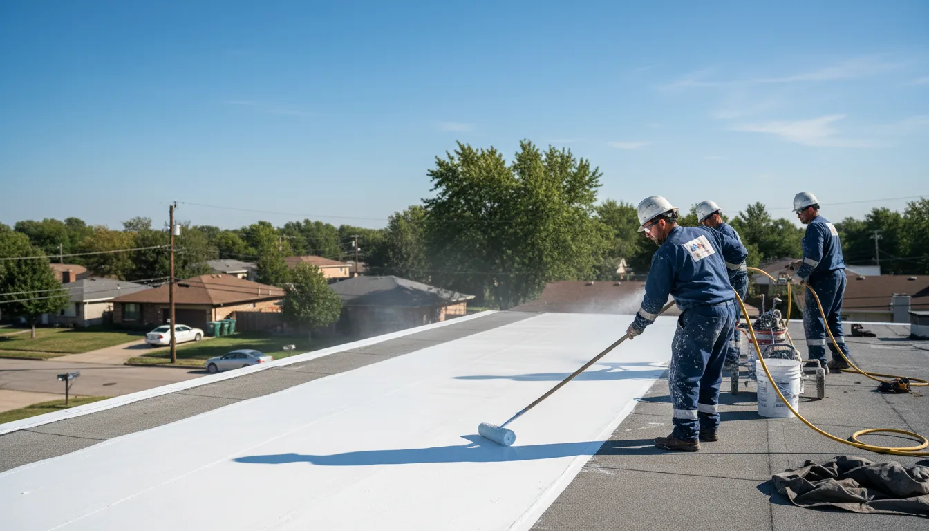 Commercial roof coating in Corinth, NY near me